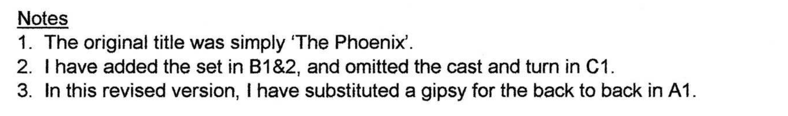 Other Phoenix, The (notes)